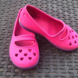 Crocs girls slip on Maryjanes